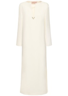Valentino Cady Couture V-neck Long Dress