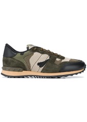 Valentino Rockrunner camouflage-print mesh sneakers