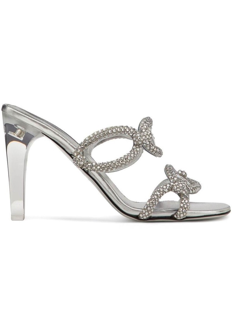 Valentino Chain 1967 embellished slide sandals