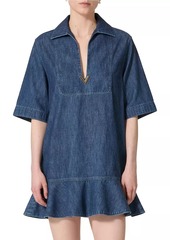 Valentino Chambray Denim Short Dress