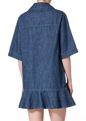 Valentino Chambray Denim Short Dress