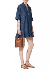 Valentino Chambray Denim Short Dress