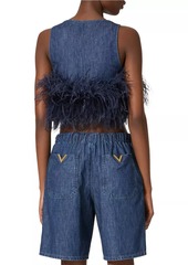 Valentino Chambray Denim Top