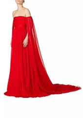 Valentino Chiffon Evening Dress