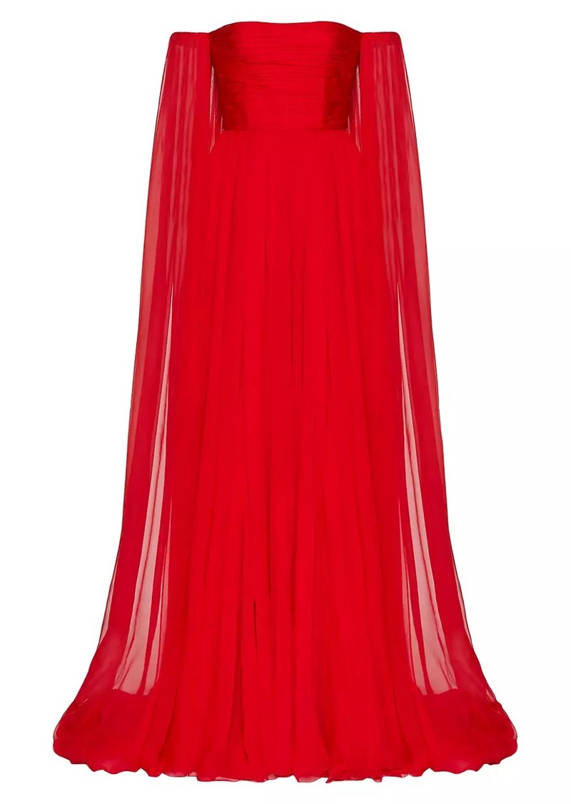 Valentino Chiffon Evening Dress