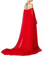 Valentino Chiffon Evening Dress