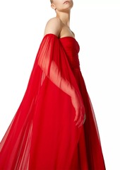 Valentino Chiffon Evening Dress