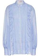 Valentino Classic Stripes chiffon shirt