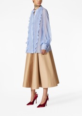 Valentino Classic Stripes chiffon shirt