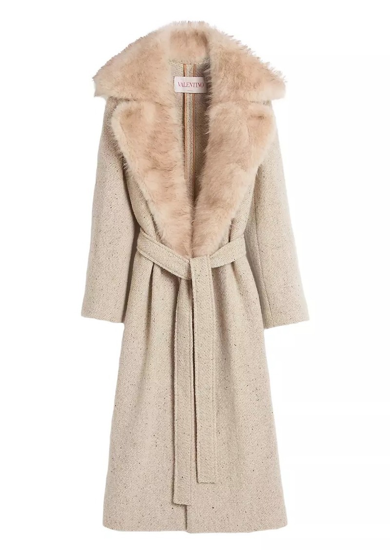 Valentino Coat in Textured Coat