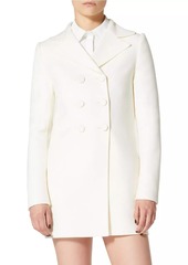 Valentino Compact Drap Peacoat