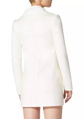 Valentino Compact Drap Peacoat