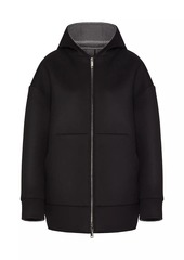 Valentino Compact Drap Peacoat