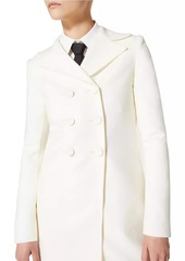 Valentino Compact Drap Peacoat