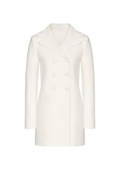 Valentino Compact Drap Peacoat