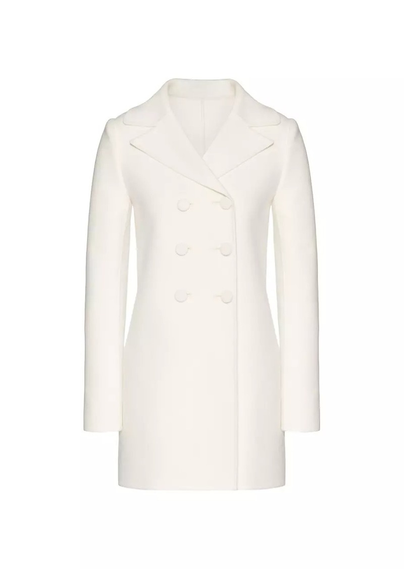 Valentino Compact Drap Peacoat