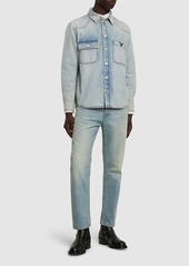 Valentino Cotton Denim Long Sleeve Shirt