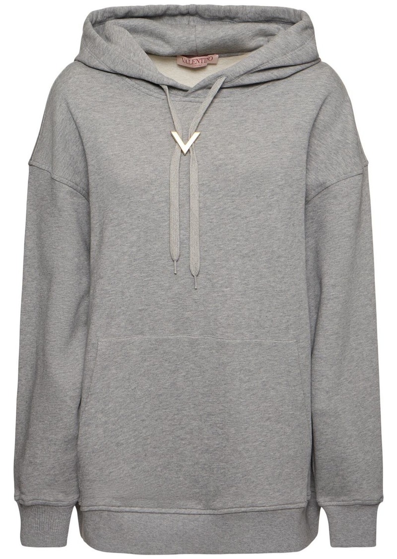 Valentino Cotton Jersey Hoodie