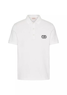 Valentino Cotton Pique Polo Shirt