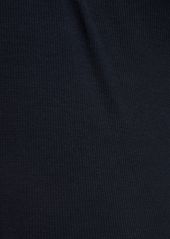 Valentino Cotton Ribbed Jersey Midi Dress