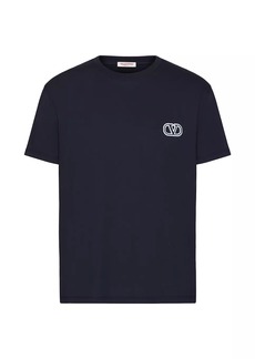 Valentino Cotton T-Shirt With Vlogo Signature Patch