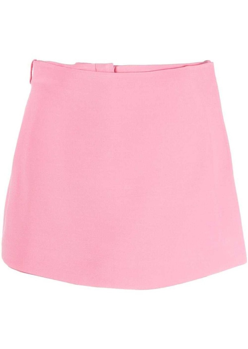 Valentino Crepe Couture wrap-front skort
