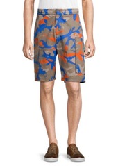 Valentino Deep Water Multicolor Camouflage Bermuda Shorts