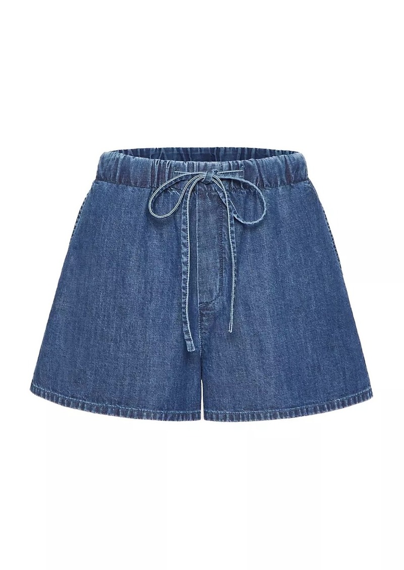 Valentino Denim Chambray Shorts