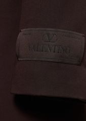 Valentino Double Breast Cotton Blend Blazer