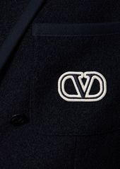 Valentino Double Breast Tweed Blazer