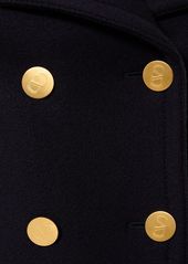 Valentino Double Breast Wool Caban Short Coat