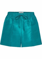 Valentino drawstring-waist pressed-crease shorts