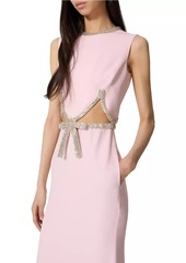 Valentino Embroidered Cady Couture Evening Dress