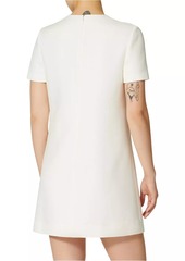 Valentino Embroidered Crepe Couture Short Dress