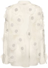 Valentino Embroidered Organza Shirt