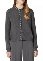 Valentino Embroidered Wool Cardigan