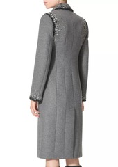 Valentino Embroidered Wool Coat