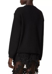 Valentino Embroidered Wool Sweater