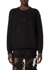 Valentino Embroidered Wool Sweater