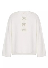 Valentino Embroidered Wool Sweater