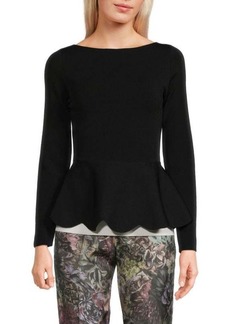 Valentino Flared Hem Top