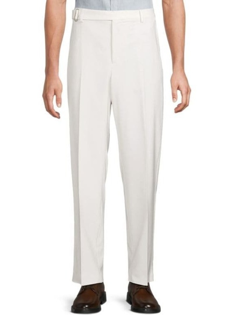 Valentino Flat Front Cupro Lined Pants