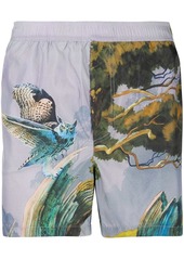 Valentino Floating Island print swim shorts