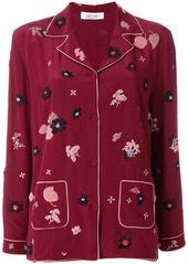 Valentino beaded piped-trimmed shirt