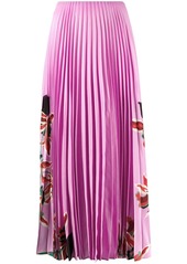 Valentino floral print pleated skirt