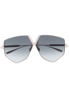 Valentino geometric-frame tinted sunglasses
