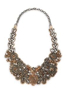 Valentino Glass Floral Statement Necklace