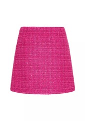 Valentino Glaze Tweed Light Mini Skirt