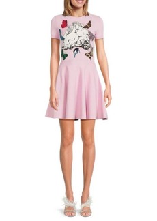 Valentino Graphic Mini Dress