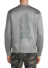 Valentino Heathered Cotton-Blend Sweatshirt